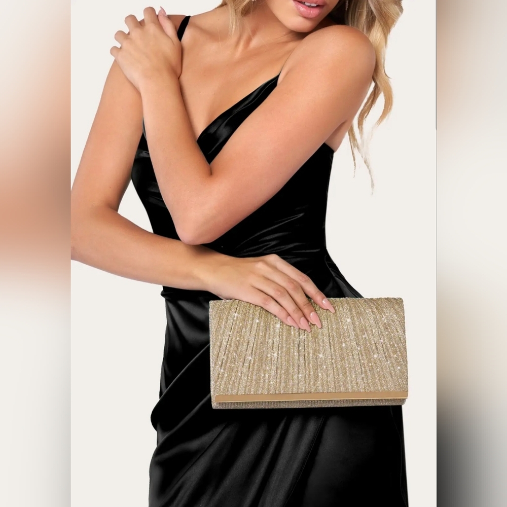 Pleats Elegant Clutch Bag